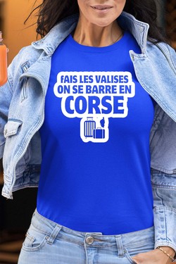 Direction la Corse - Tshirt Femme-MARINE
