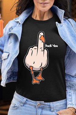 duck Canard Insolent - Tshirt Femme-BLANC