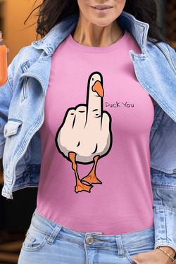 duck Canard Insolent - Tshirt Femme-BLANC
