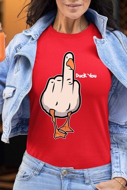 duck Canard Insolent - Tshirt Femme-BLANC