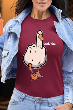 duck Canard Insolent - Tshirt Femme-BLANC