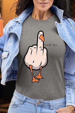 duck Canard Insolent - Tshirt Femme-BLANC