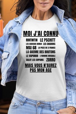 Génération Vintage - Tshirt Femme-ROUGE