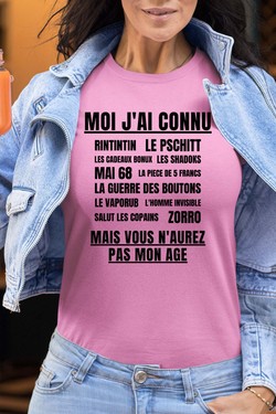 Génération Vintage - Tshirt Femme-ROUGE