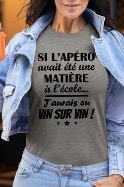 Passion Apéro - Tshirt Femme-NOIR