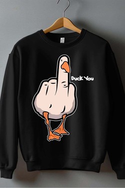 duck Canard Insolent - Sweat Col Rond Homme-BLEU ROI