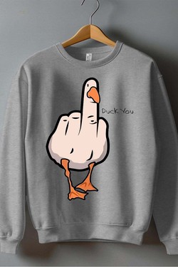 duck Canard Insolent - Sweat Col Rond Homme-BLEU ROI