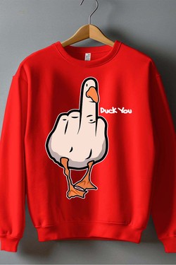 duck Canard Insolent - Sweat Col Rond Homme-BLEU ROI