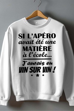 Passion Apéro - Sweat Col Rond Homme-MARINE