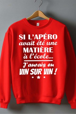 Passion Apéro - Sweat Col Rond Homme-MARINE