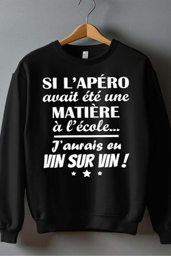 Passion Apéro - Sweat Col Rond Homme-MARINE