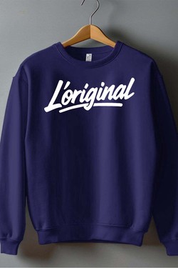 The Original - Sweat Col Rond Homme-MARINE