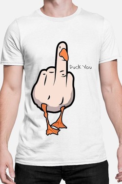 duck Canard Insolent - Tshirt Homme-BLANC