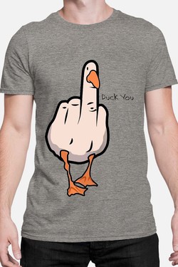 duck Canard Insolent - Tshirt Homme-BLANC