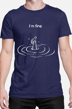 Everything is Fine - Tshirt Homme-GRIS