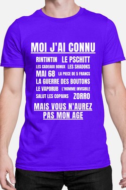 Génération Vintage - Tshirt Homme-MARINE