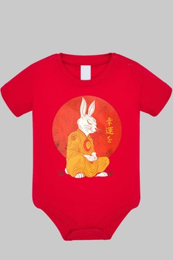 Meditation Rabbit - Body bébé-BLANC