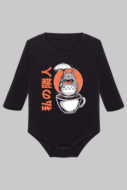 Esprit du Café - Body Manche longue bébé-NOIR