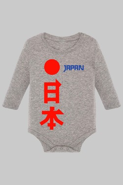 japon JP - Body Manche longue bébé-GRIS