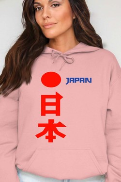 japon JP - Sweat Capuche Femme-BORDEAUX