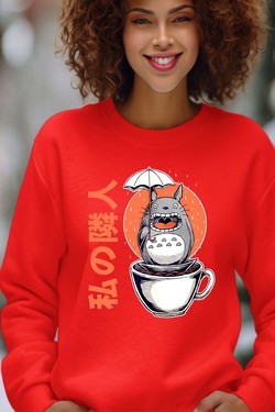 Esprit du Café - Sweat Col Rond Femme-BORDEAUX