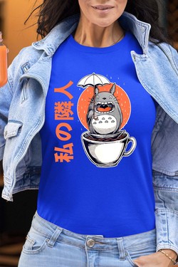 Esprit du Café - Tshirt Femme-BLEU ROI