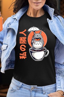 Esprit du Café - Tshirt Femme-BLEU ROI