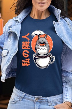 Esprit du Café - Tshirt Femme-BLEU ROI