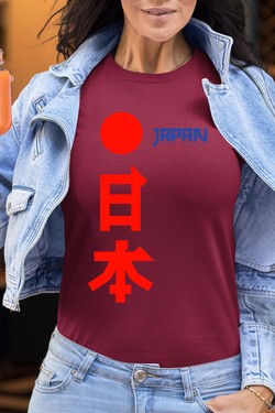 japon JP - Tshirt Femme-ROSE