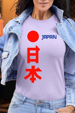 japon JP - Tshirt Femme - FC-BLEU CIEL