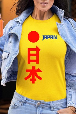 japon JP - Tshirt Femme - FC-BLEU CIEL