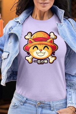 One Lucky Cat - Tshirt Femme - FC-TURQUOISE