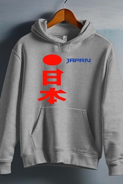 japon JP - Sweat capuche Homme-BLANC