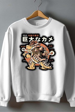 BROWSER Legendary Kaiju - Sweat Col Rond Homme-ROUGE