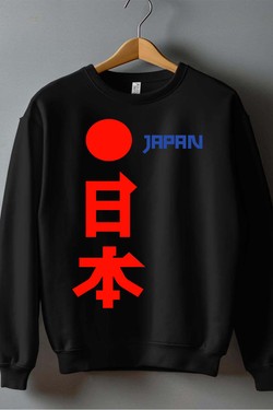 japon JP - Sweat Col Rond Homme-GRIS