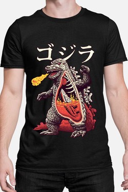godzila vs titanic - Tshirt Homme-GRIS