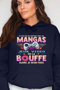Otaku Gamer - Sweat Capuche Femme-GRIS