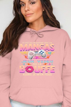 Otaku Gamer - Sweat Capuche Femme-GRIS
