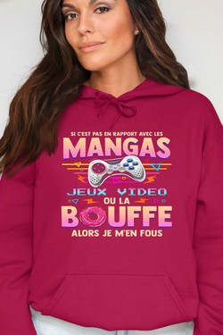 Otaku Gamer - Sweat Capuche Femme-GRIS