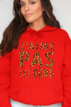 Social Nope - Sweat Capuche Femme-ROSE