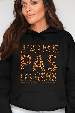 Social Nope - Sweat Capuche Femme-ROSE