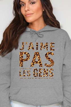 Social Nope - Sweat Capuche Femme-ROSE