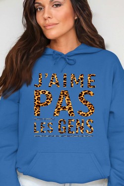 Social Nope - Sweat Capuche Femme-ROSE