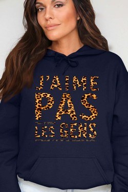 Social Nope - Sweat Capuche Femme-ROSE