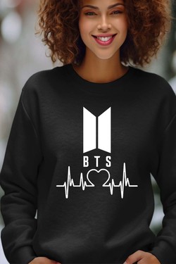 BTS Pulse - Sweat Col Rond Femme-ROUGE