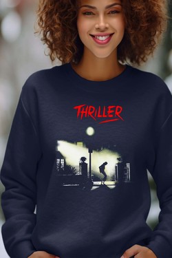 Midnight Thriller - Sweat Col Rond Femme-NOIR
