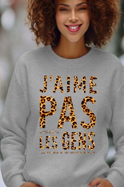 Social Nope - Sweat Col Rond Femme-BORDEAUX