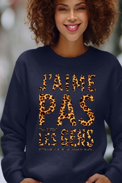 Social Nope - Sweat Col Rond Femme-BORDEAUX