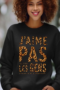 Social Nope - Sweat Col Rond Femme-BORDEAUX