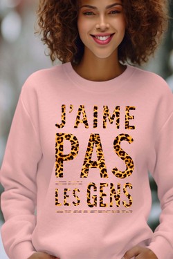 Social Nope - Sweat Col Rond Femme-BORDEAUX